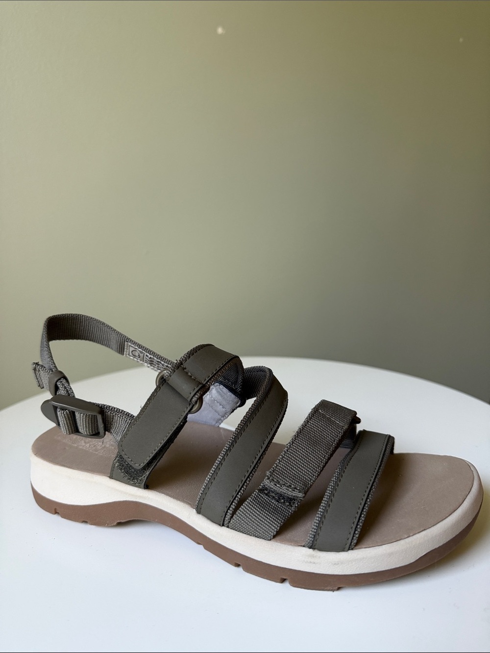 Rockport XCS Adjustable Sport Sandals Taupe Gray Comfort Sandals Women’s 6.5